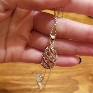 Topaz Spiral Pendant